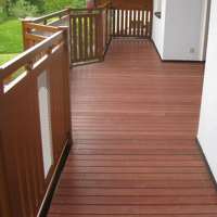 Balkonboden aus Affenholz